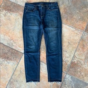 Lucky brand 7/8 skinny jeans dark wash